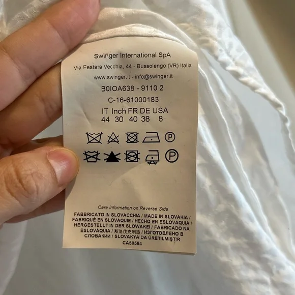 Roberto Cavalli White Blouse with Textured Design - Picture 5 of 6